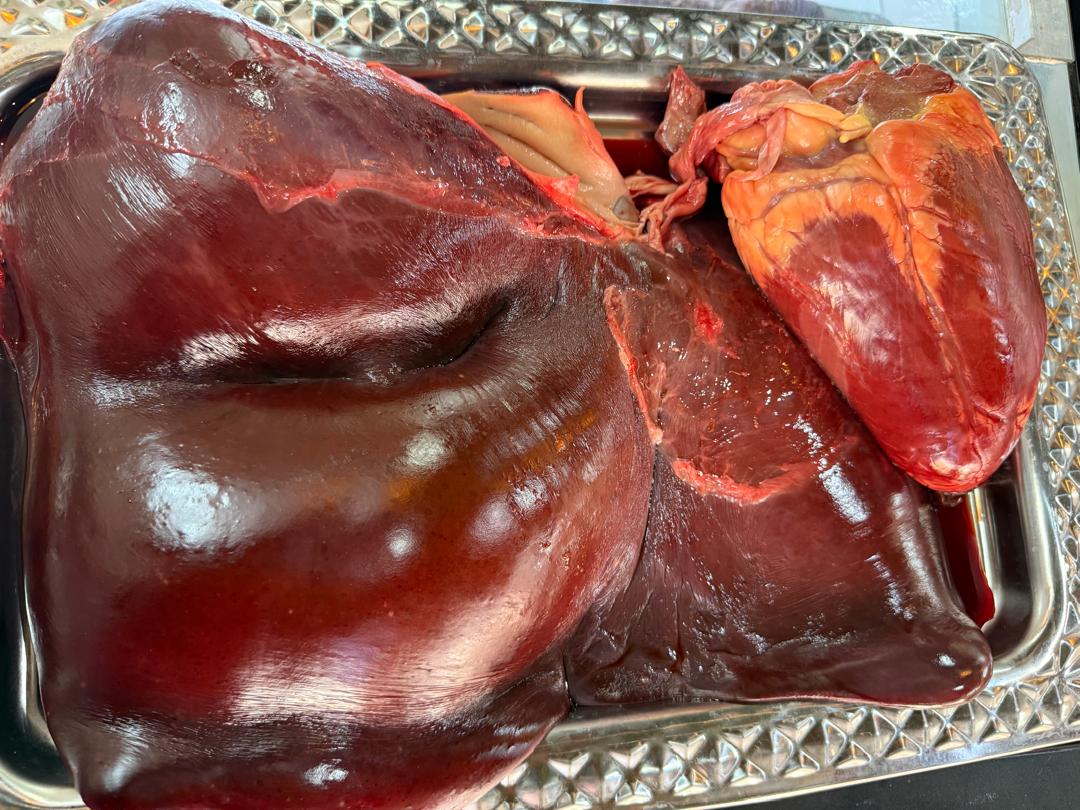 Foie et cœur de bœuf 4750 kg